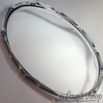 Gibraltar Ludwig Style 14" Snare Drum Resonant Rim/Hoop Chrome 10-Lug 2.3mm image 1