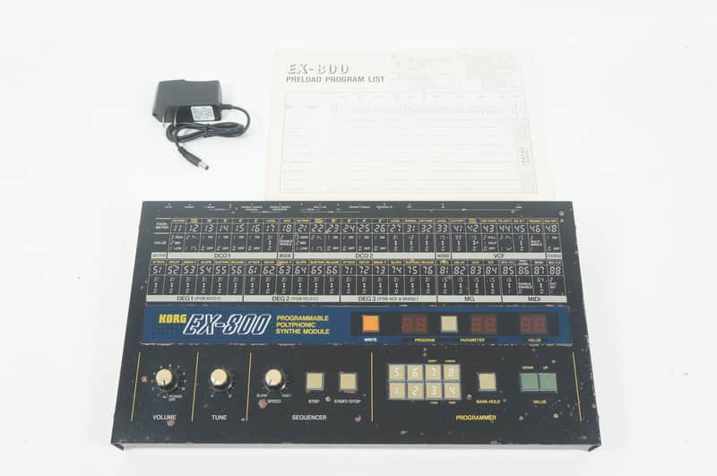[SALE Ends June 22] KORG EX-800 Analog Polyphonic Synthesizer Module POLY800 EX800 w/ 100-240V PSU image 1