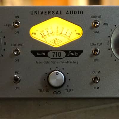 Universal Audio UA 710TF Twin-Finity Tube/Solid State Blending Mic Preamp w/DI Original Box image 1