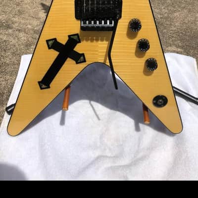 Washburn Dime BSG ‘The Cross’ with original Hardshell case and COA Boogiestreet ‘the cross’ 2005-2006 - Maple flame top image 4