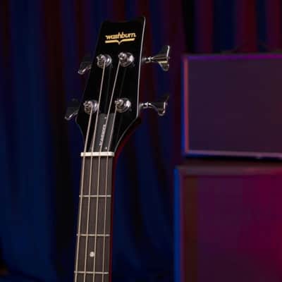 Washburn SB4B Wing Series Scavenger Ashwood Body 4-String Electric Bass Guitar image 19