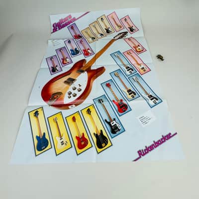 Rickenbacker Foldout Catalog & Price List Set 1990 image 4