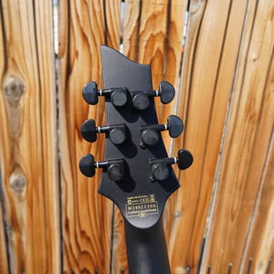 Schecter DIAMOND SERIES PT Black Ops Satin Black Open Pore 6-String Electric Guitar (2024) image 4