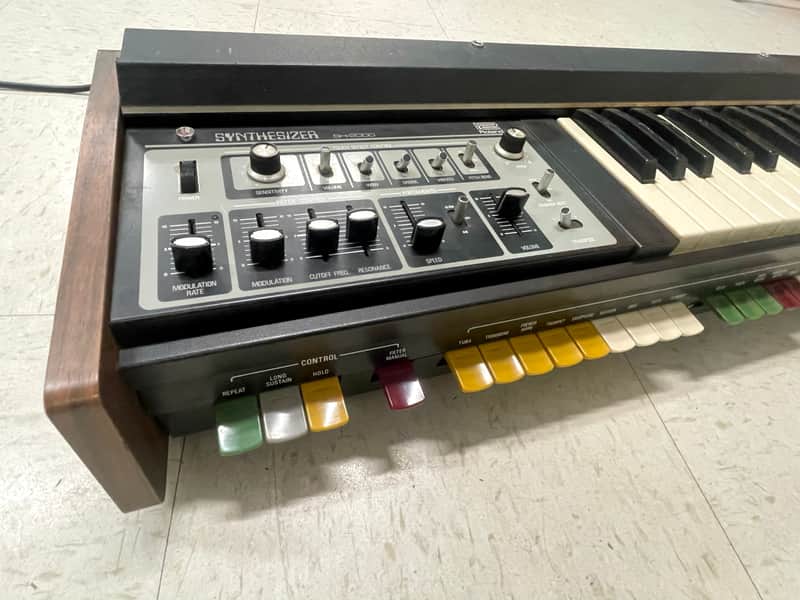 Roland SH-2000 37-Key Vintage Analog Preset Synthesizer (1970s) - Clean w/ Rare Original Yellow Velvet Case image 1