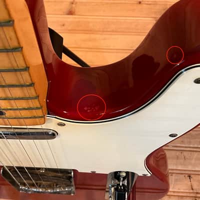 Fender 1980-1981 Standard Telecaster Electric Guitar USED - Red image 8