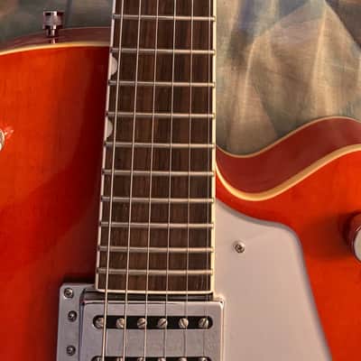 2008 Gretsch G5120 electromatic hollowbody 125th anniversary Electric guitar HH -Orange + OHS CASE image 6