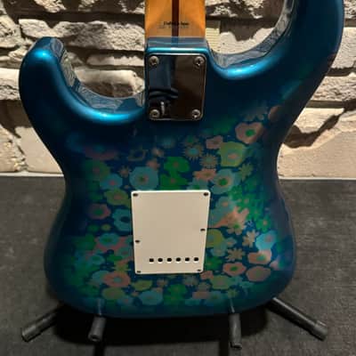 1999 Crafted in Japan Blue Floral Stratocaster image 15