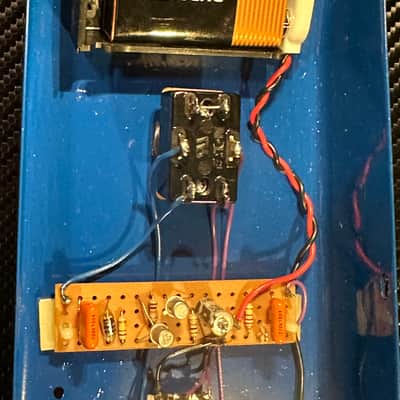 Colorsound  Sola Sound Fuzz Box 1996 - Blue Vintage 1996 Colorsound One Knob Fuzz Box - Dick Denney Sola Sound - Original First Issue image 14