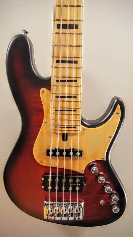 Maruszczyk Elwood X 5a-24+ 2016 'Red burst' Flame Maple Top & Back image 1