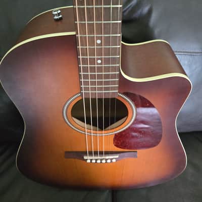 *With Case, Strap and Capo* Seagull Entourage Dreadnought CW QIT 2010s - Autumn Burst image 4