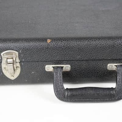 1975-1976 Black Fender Jazz Bass Precision Telecaster BASS Hardshell CASE Red Interior 1970's 1977 1978 1979 image 3
