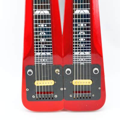 Supro Doubleneck Lap Steel 1953-54 - Red Metallic Sparkle image 1