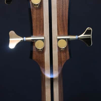 Custom  Handmade 35" Scale Fretless Bass  Natural Walnut image 13