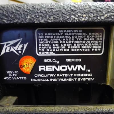 PEAVEY RENOWN 212 Solo Guitar AMP - Amplifier 450 WATT FX FAST SHIPPING! COMBO image 8