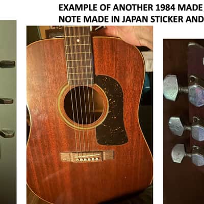 Washburn D15-M 'Lawsuit Era' Acoustic Dreadnought Guitar - Made in Japan with Original Hardshell Case (Martin D-15 Copy) image 19