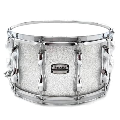 Yamaha Recording Custom Snare Drum 14x8 Silver Sparkle image 1
