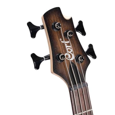 Cort C4PLUSOVMHABB Artisan Series Mahogany-Maple Body Hard Maple Neck 4-String Bass Guitar image 8