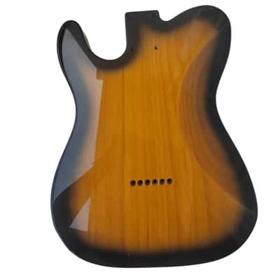 Custom Alder Telecaster Tele Style Guitar Body in Tobacco Burst image 2