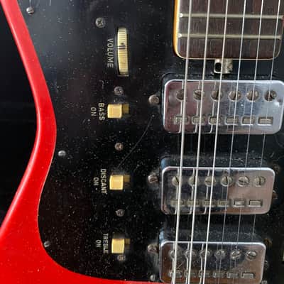 Hofner 176 Galaxie Deluxe + Hardcase 1965 - Red image 6