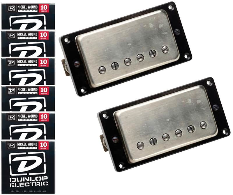 Seymour Duncan Antiquity Humbucker Pickup Set Aged Nickel Covers ( 6 FREE STRING SETS ) image 1