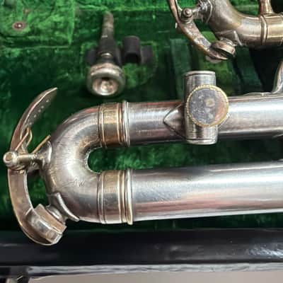 True Tone  Buescher C14 Virtuoso Cornet " 1912 - Silver Plated image 12