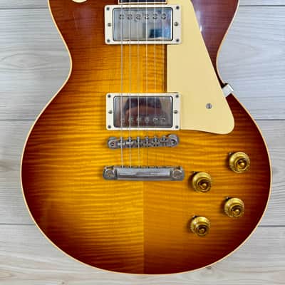 Gibson Custom 1959 Les Paul Standard Reissue VOS Electric Guitar - Iced Tea Burst #1331 image 1