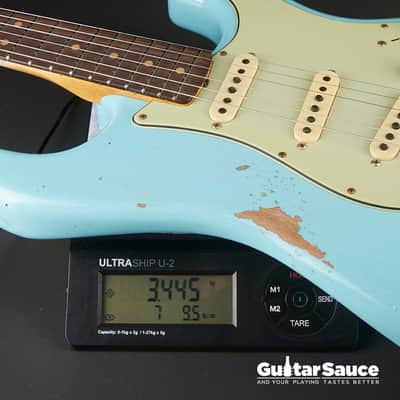Fender Custom Shop Stratocaster Limited 64 L-Series Heavy Relic Aged Daphne Blue 2024 (Cod.1750NG) image 18
