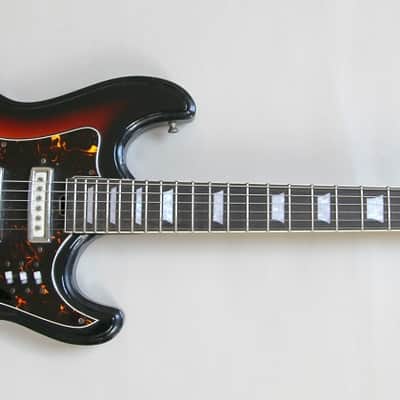 1960's Teisco WG31 Hertiecaster - Sunburst - with LP Neck image 2
