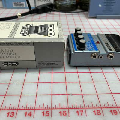 DOD Stereo Flanger FX75-B Made in USA 1987 - 1997 - Silver image 3
