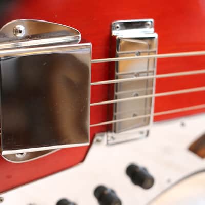 Rare Vintage Howard/Teisco Full Scale Bass 1965 Red Burst image 3