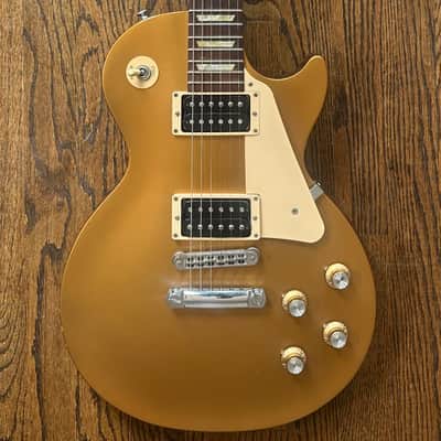 2012 Gibson Les Paul Studio ‘50s Tribute with Humbuckers - Satin Gold Top Dark Back w/ OHSC image 1