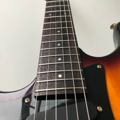 1993 Aria Pro II Strat Sunburst Maple top left handed image 12