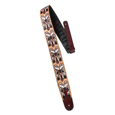 Walker & Williams LHR-24 Blood Red Premium Leather w/North West Bear Totem Carving image 5
