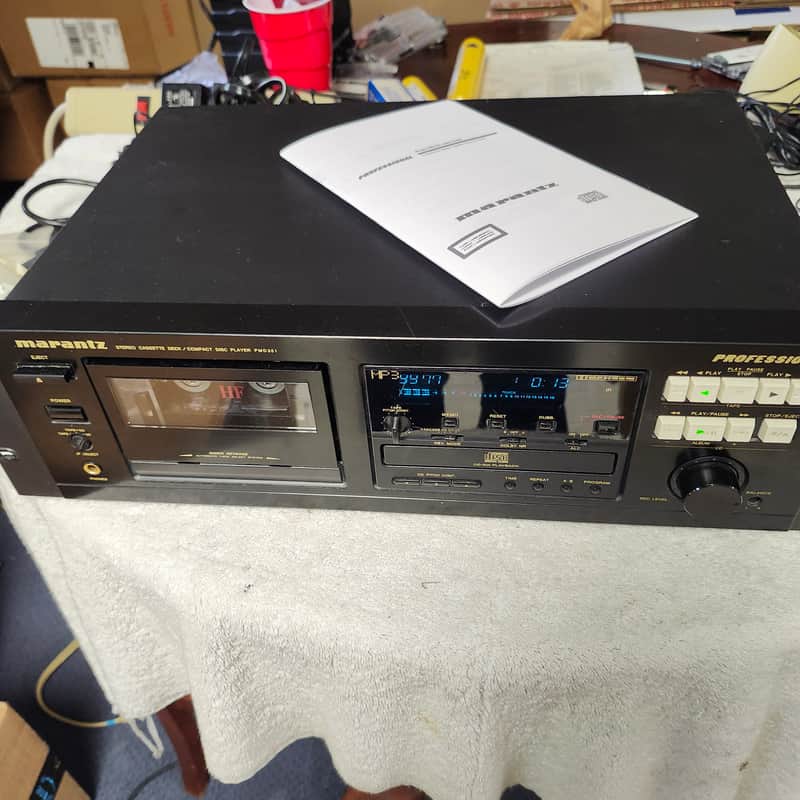 Very Clean Rebuilt Marantz Model: PMD351 Combo Cassette Deck & CD Player image 1