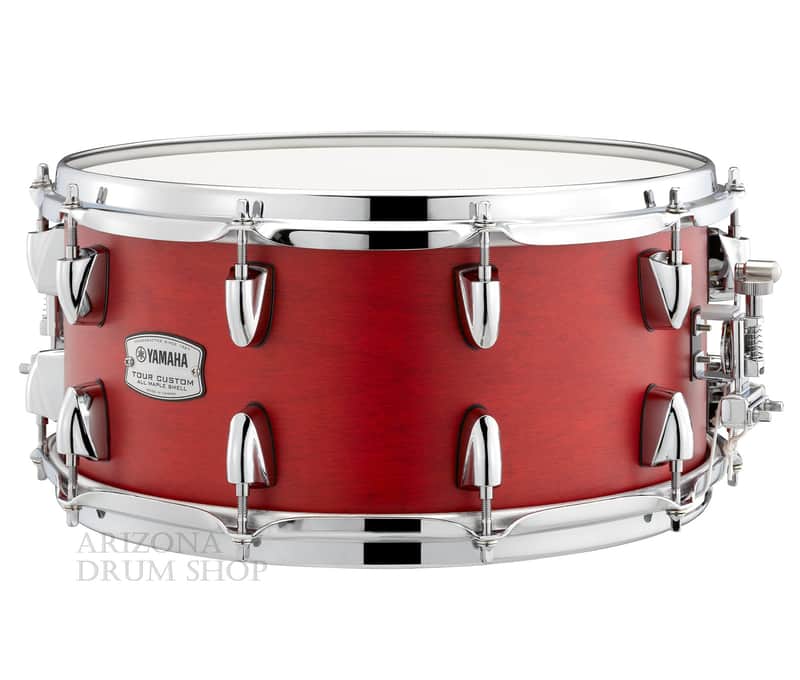 Yamaha Tour Custom Maple 14 x 6.5 Snare Drum TMS1465CAS Candy Apple Satin - In Stock! image 1