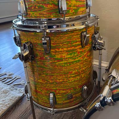 Ludwig Classic Maple Fab Outfit 9x13 / 16x16 / 14x22" Drum Set 2021 - Present - Citrus Mod image 3