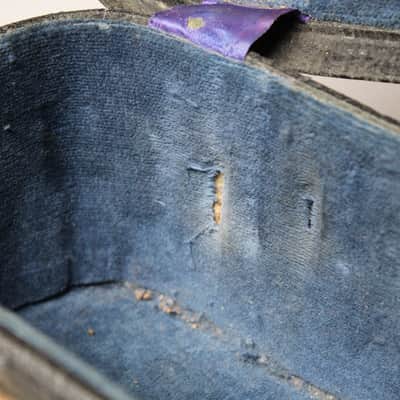 1950's Gretsch Archtop Case Black/Blue image 5