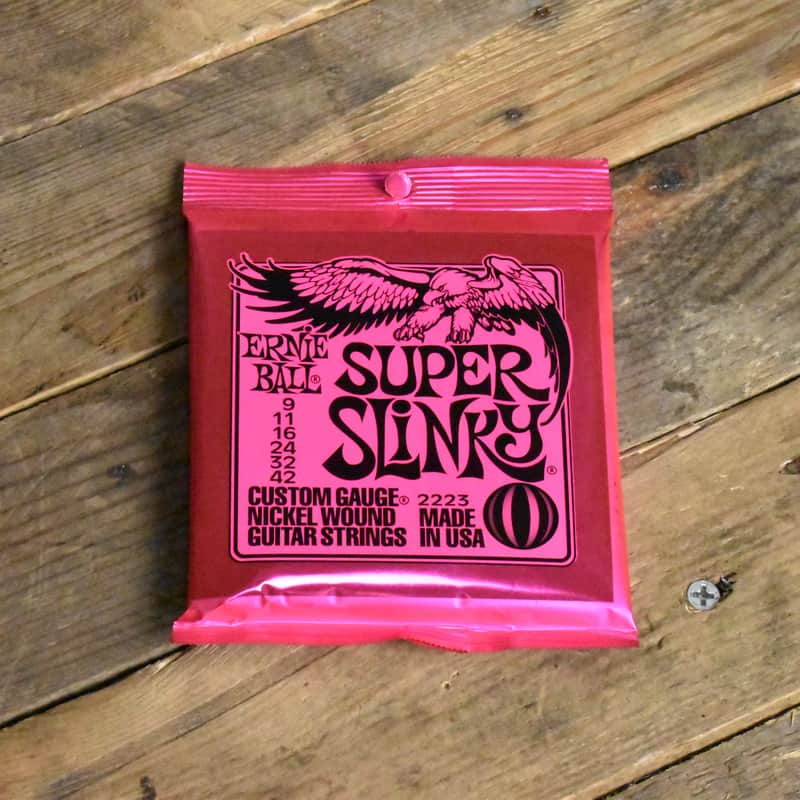 Ernie Ball P02223 Super Slinky Electric Guitar Strings 9-42 image 1
