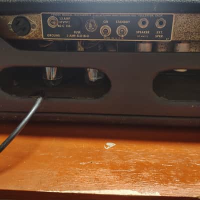 Fender Bassman 2-Channel 50-Watt Guitar Amp Head 1964 - 1967 - Black Panel image 6