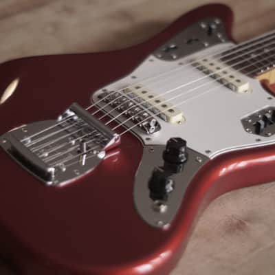 ✹ Vintage Fender Jaguar CIJ ~1997 - Candy Apple Red Matching Headstock Dyna O Serial Crafted in Japan image 4