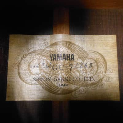 Yamaha GC-7 1968 Shellac imagen 9