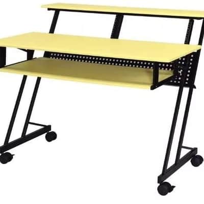 Premium Music Production Desk - Classic Rectangular Design with Ample Storage & Easy Assembly image 2