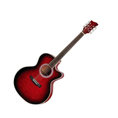 Jay Turser USA Guitar Auditorium QT CE Red Sunburst JTA-424QCET-RSB-A-U image 4