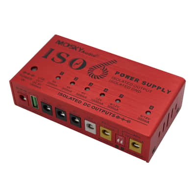 Mosky ISO-6 Guitar Effect Pedal Power Supply 6 Isolated DC Outputs/5V USB Output,price include the import duty for US buyer image 7