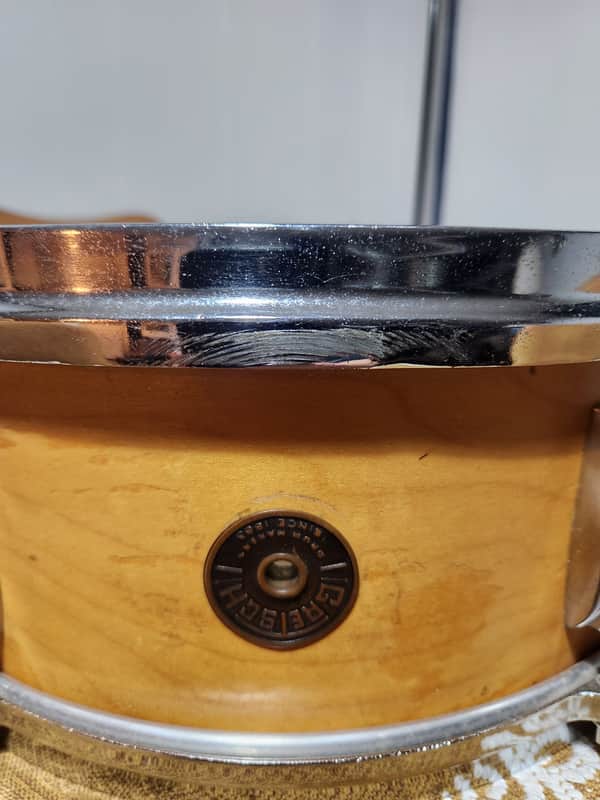 Gretsch Round Badge Maple Snare Drum Late 60's - Natural image 1