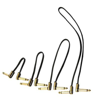 EBS PG Premium Gold 1/4" Flat Patch Cable - 10CM Bild 1