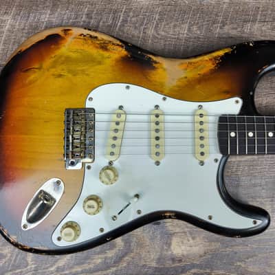MyDream Stratocaster Custom Built - Heavy Relic Sunburst SRV image 2