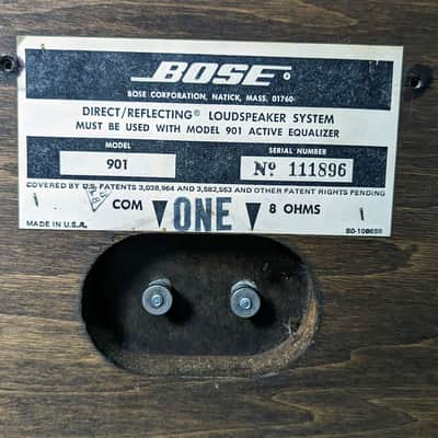 Bose 901 Series I 1968 Direct Reflecting Speakers - Woodgrain image 12