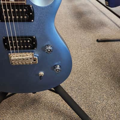New PRS Paul Reed Smith SE CE 24 Standard Satin - Ice Blue Metallic with PRS SE Gigbag image 3