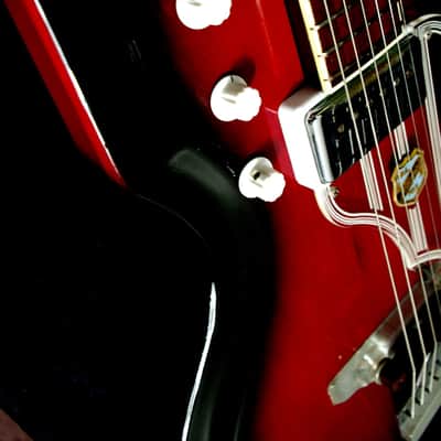 National Westwood 75 1964 Red Burst. "MAP GUITAR" by VALCO. Rare. Beautiful. image 5